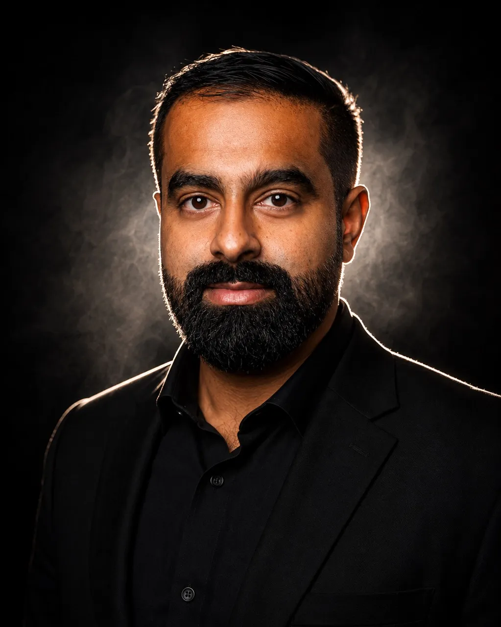 Portrait of Sagar Rathod, founder and creative director of Fire Lens Productions